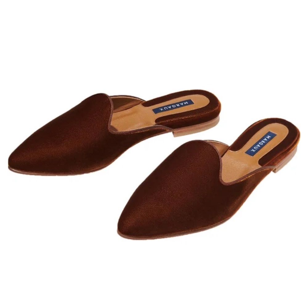 Margaux Rust Velvet Mule Sz 40